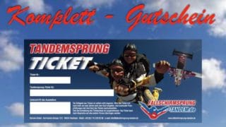 Tandemsprung Komplett Ticket Gutschein