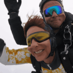 Fallschirmspringen Demling Tandemsprung Petra