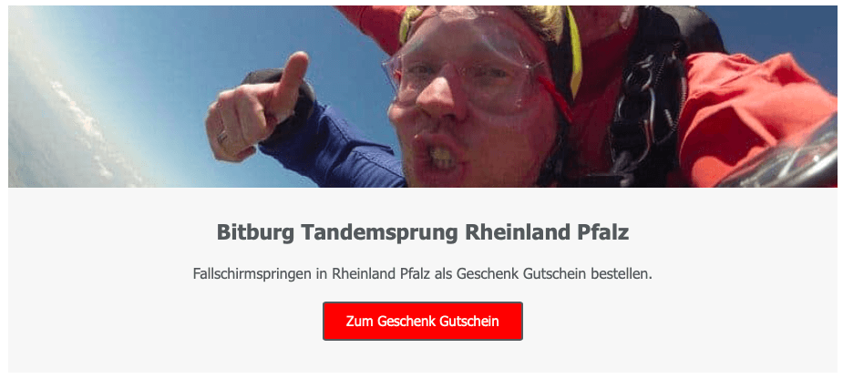 tandemsprung Bitburg Rheinland Pfalz