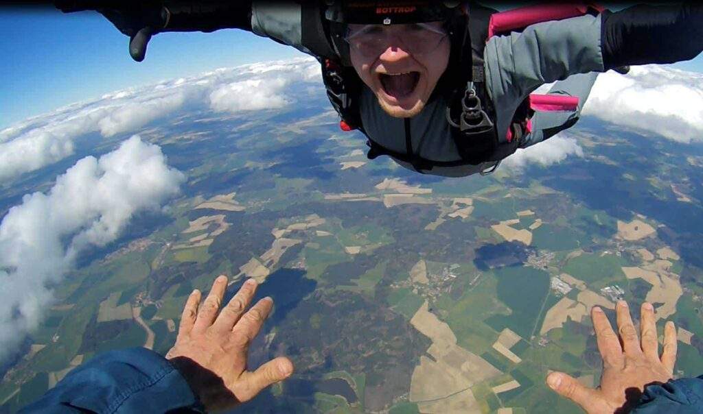 Freifall Spaß AFF Skydiving Klatovy