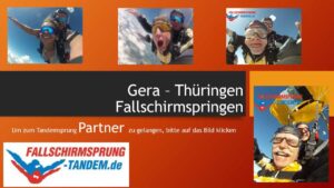 Fallschirmsprung Thüringen Gera Tandemsprung Geschenk