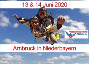 Niederbayern Fallschirmspringen als Tandemsprung in Arnbruck