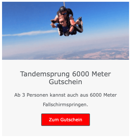 fallschirmspringen höhe 6000 meter
