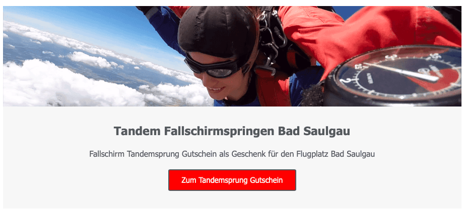 fallschirmspringen bad Saulgau baden Württemberg