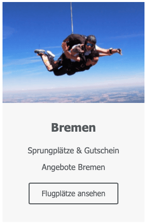 Bremen tandem fallschirmspringen geschenk