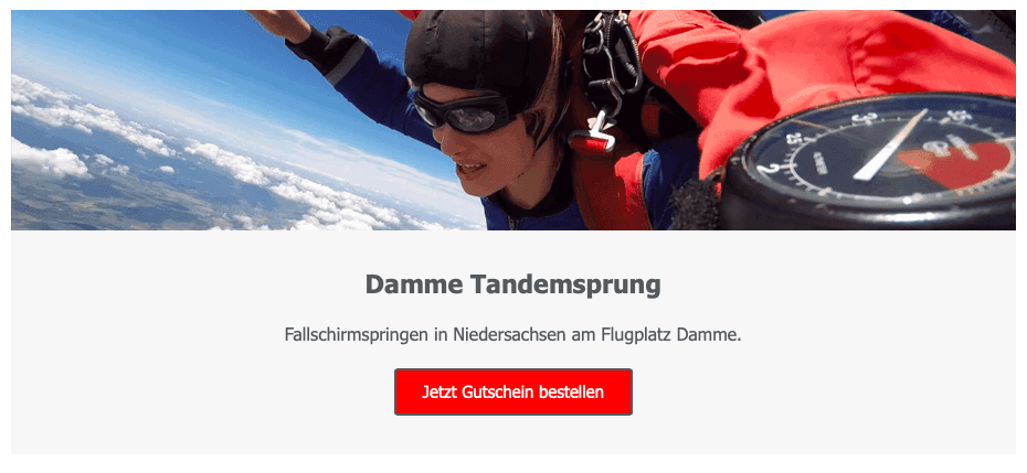 Fallschirmspringen Niedersachsen Damme