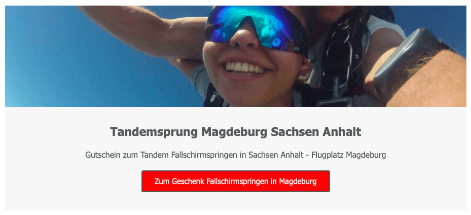 fallschirmspringen Sachsen Anhalt Magdeburg