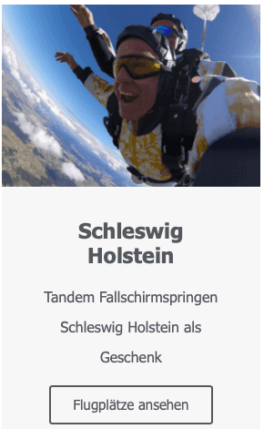 Schleswig Holstein Tandemsprung Geschenk