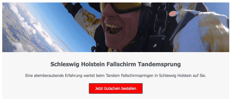 fallschirmspringen schleswig Holstein Hohenlockstedt
